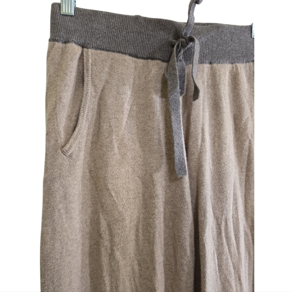 Faherty fireside Surf Stripe Surf Sweater Jogger Pants Small Cotton Cashmere Tan - Picture 4 of 8